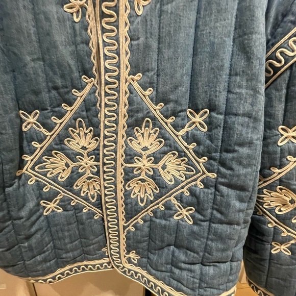Treasure and Bond embroidered quilt cotton jacket - Picture 5 of 6